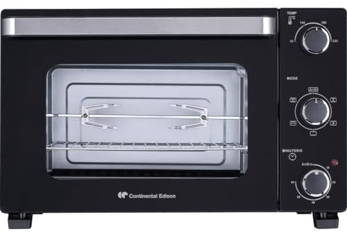 CONTINENTAL EDISON CEMF46B3 - Minifour électrique 46L noir - 1800W - Rotissoire, Convection naturelle