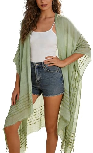Breezy Lane Kimonos for Women Swimsuit Coverup Beach Cover Up for Swimwear Summer Kimono Cardigans Vacation Wear