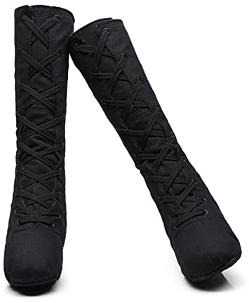 Zapatos de Jazz de Baile, Zapatillas de Ballet Zapatos de Danza Ballet Modernos de Bailepara Mujeres Negro 40
