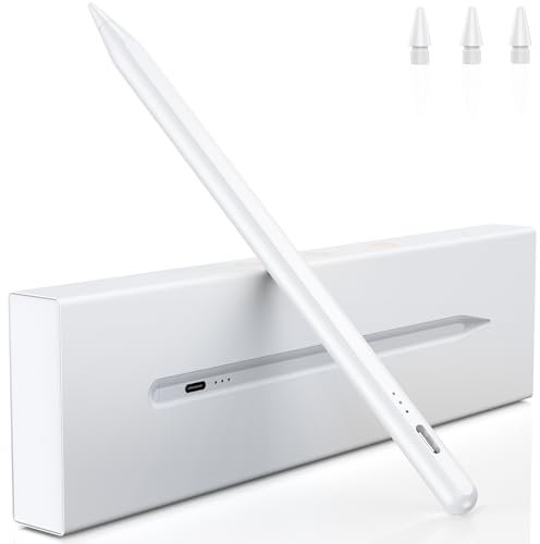 Variglas Stift für iPad 2018-2025 - 2X Schnellladung, Neigungssensitivität und Palm Rejection–Stylus Pencil für Apple Pencil mit iPad 11/10/9/8/7/6/A16, Pro M5/3/4/5/6/M4, Air 3/4/5/M2/M3, Mini 5/6