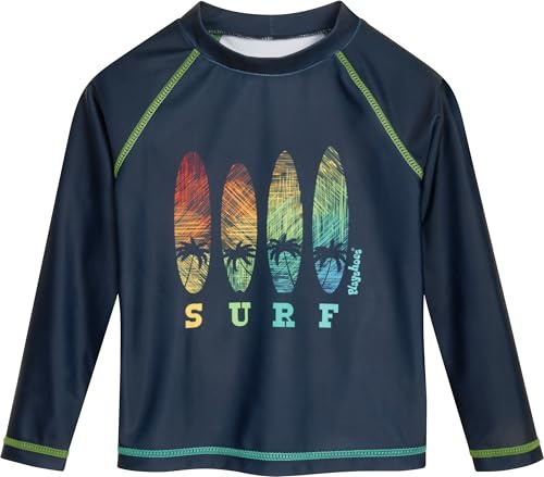 Playshoes Camicia Unisex per Bambini Rash Guard, Surf a Maniche Lunghe, 110-116