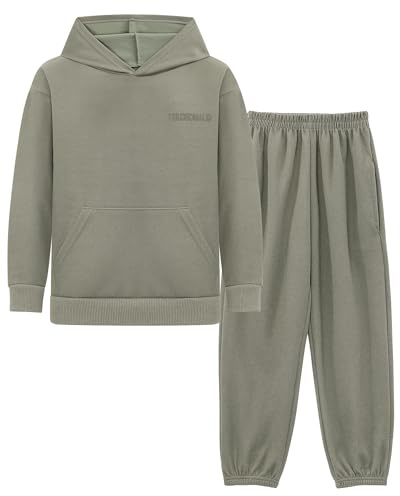 KAKU NANU Boys Tracksuit Boy Hoodie Grey Joggers Clothes for Kids 5 6 Years