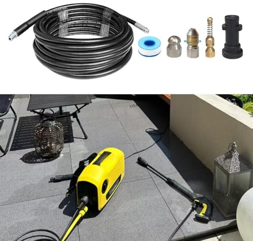 Tubo flessibile ad alta pressione per sistemi di scarico KARCHER a K5 con vestibilità sicura ed efficiente erogazione del getto d'acqua (20 m)