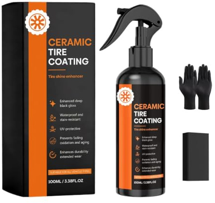 Spray Abrillantador De Neumáticos Spray de 100 ml impermeable larga