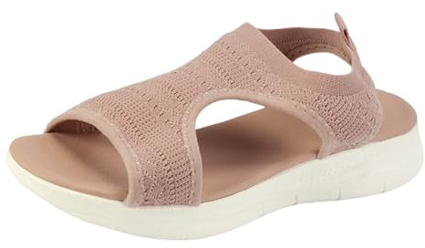 Kilsandaletter för kvinnor, elegant, bekväm, platå, fritidsklänning, sandal med halkfri sula, justerbar rem för