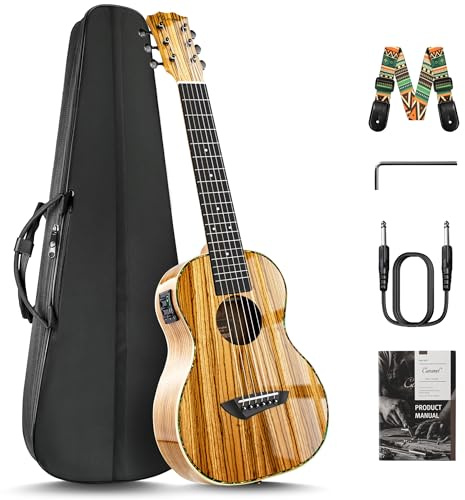 103 6 cuerdas acústica/eléctrica Guitalele con accesorios