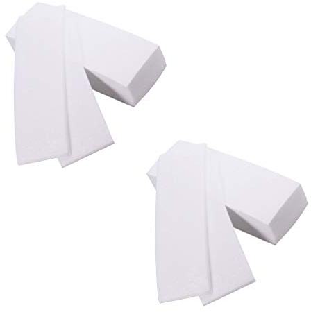 SOLUSTRE 300 Stück Haarentfernung Papier Enthaarung Vliesstreifen Vliesstoff Haarentferner Streifen für Zuckerpaste Enthaarungswachs Warmwachs Gesicht Bein Körper Bikini Arm