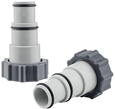 Adaptador de Manguera de Piscina 2 PiezaDaptador de Manguera con Anillo de Sellado Convertidor de manguera para piscina para Kits de Piscina