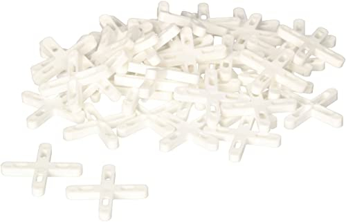 KOTARBAU® Crucetas para juntas 5 mm, 50 UNIDADES, Distanciadores de plástico, Espaciadores de baldosas para lechadas, Cruces para colocar azulejos, Clips