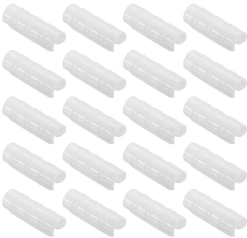 PATIKIL Greenhouse Clamp, 60 Pack Plastic Garden Buildings Tube Hoop Clips for 1 25mm Pipe Greenhouse Film Frame Sunshade Net, White