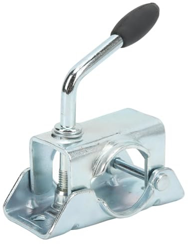 Martinetto per Rimorchio Ruota con Morsetto Diviso Supporto di Supporto Diametro Tubo in Ferro Zincato Prestazioni Stabili Rimorchio RV