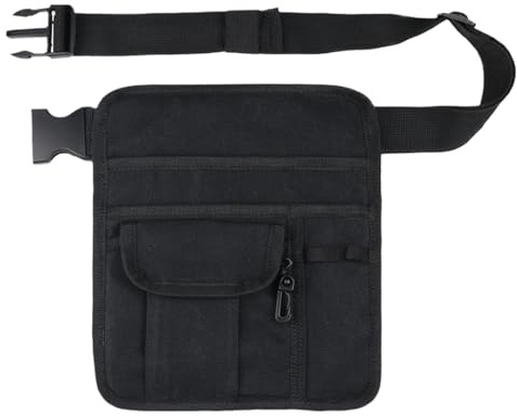 Jubepk Sac banane de serveur de restaurant | Porte-monnaie utilitaire | Sac de rangement pour infirmières | Sac de rangement pour accessoires de serveuse de restaurant | Porte-monnaie utilitaire