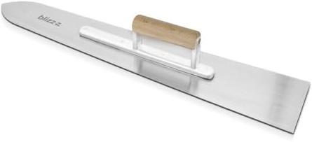 blizz-z Bodenlegerkelle mit Holzgriff Blattlänge: 600 mm (1 Stück) | zum Glätten von Putz, Beton oder Estrich | aus gehärtetem Stahl | Made in Germany