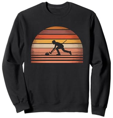 Bandera Americana Curling Camiseta Rizador Piedra Deslizante Sudadera