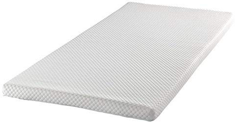Dekoration viskoselastisk madrassöverdrag 160 x 190 cm vit