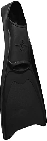 SCUBAPRO Rubber Full Foot Diving Fin (Large, Black)