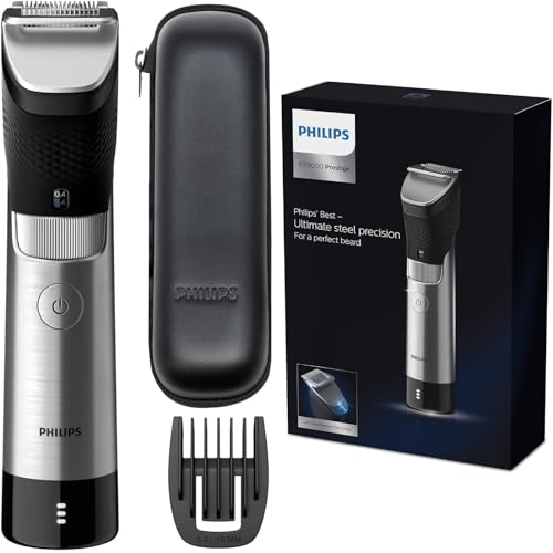 Philips Bartschneider Serie 9000 mit Lift & Trim Pro-System (Modell BT9810/13) - Which Best Buy Winner 2023 Silber, Schwarz