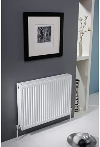 Kartell K-RAD Kompact Type 22 White 400mm x 1200mm Double Panel with Double Convector Horizontal Radiator - D412K