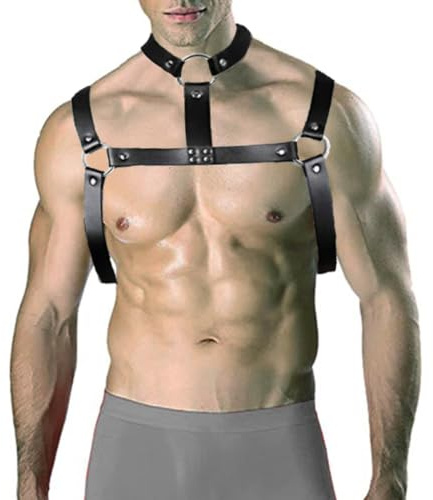 Men's Body Chest Harness Tough Man Bondage Harness Straps Fetish Costumes
