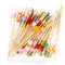 GXGM 200 Piezas Brochetas de Cóctel, Palillos de Madera para los Dientes, Palillos para Aperitivos Brochetas para Bocadillos, para Bar, Pastel, Fiesta y Fiesta de Cumpleaños (12 cm)