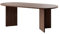 Selsey Mesa de Comedor Mesa de Comedor Ovalada 90 x 204 cm Mesa de Cocina OVO Wisconsin Nogal