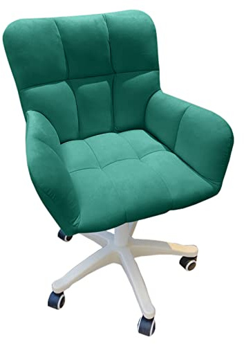 Cómoda silla giratoria de escritorio para computadora con ruedas, sillón de oficina ergonómico para el hogar, sala de estar y tocador, solución de asiento elegante y funcional