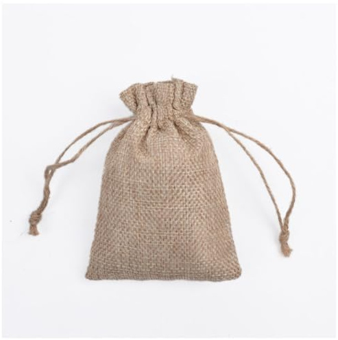 Qiantull 10 stycken jutesäckar linnepåse jutepåse med dragsnöre jutepåsar säckväv väskor smyckespåse linnepåsar presentpåsar för smycken bröllop jul 8 x 11 cm