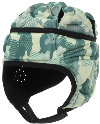 SMASOLO Casco da Rugby e Casco da Football Cordino Elastico Regolabile Copricapo Protettivo per Ragazzi per Allenamenti di Calcio e Rugby