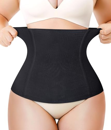 Junlan Fascia Lombare Supporto Schiena Pancera Post Parto Pancera Contenitiva Donna Corsetto Donna Pancera Gravidanza (XL, Nero)