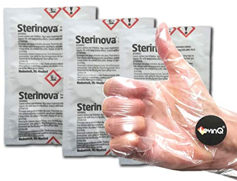 LevinQ 18 X Puritabs Maxi Vorteilspack Sterinova Tabletten für Wasser Rudergerät für EIN Waterrower + LevinQ Handschuhe, Extra Konzentriert, Gegen Algen, Water Purification Tablets