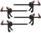 KAHEIGN 4Pcs Quick Grip Klemmen Schnellgriffklemmen, 6-Zoll Ratschenstangenklemmen Einhandstangenklemme für Holz Schnelle und einfache Klemmung