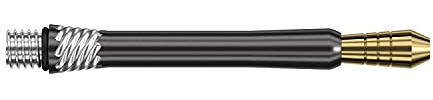 Target Darts Unisex Heli Ti Black Dart Shafts, Black, Gold and Silver, M UK