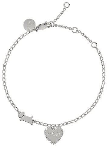 RADLEY Aqua Pura Ladies Silver Plated Bobble Heart Bracelet RYJ3121S One Size