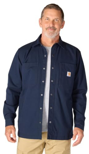 Carhartt Men's Rigby Relaxed Shirt Jac, Navy, X-Large