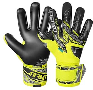 Reusch Attrakt Gold X NC atmungsaktive Torwarthandschuhe Herren und Frauen Fußballhandschuhe für Erwachsene Profi-Belag geeignet für alle Wetterbedingungen und Spielfeldoberflächen