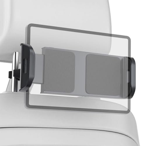 Supporto tablet per poggiatesta auto Nuovo design Regolabile Rotazione a 360º Facile installazione senza attrezzi Compatibile con Tablet PC da 7 a 12