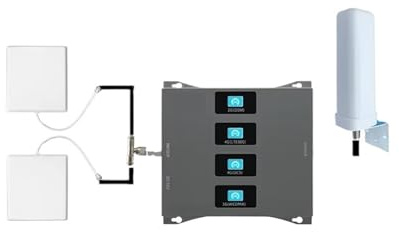 2G 3G 4G 800 900 1800 2100 Mobilförstärkare 2 Antenner GSM-repeater DCS WCDMA 4G-repeater LTE-signalförstärkare Bredare täckning