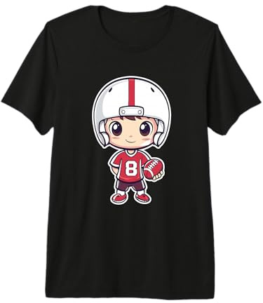 Dibujos Animados de fútbol Americano para niños Camiseta Premium