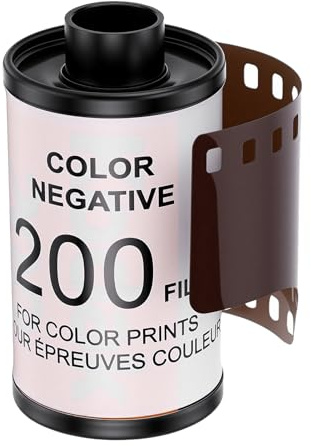 Xiuganpo 35 Mm Färgtrycksfilm ISO 200 med Förbättrad Mättnad och Kontrast för 12 Exponeringar, Klassisk Kornig Estetik och Livfulla Nyanser Som Lämpar Sig för Porträtt och