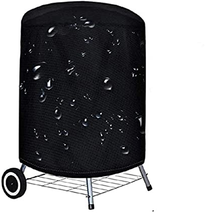 Housse pour barbecue bouilloire, housse de barbecue ronde, imperméable, coupe-vent, anti-UV, tissu Oxford 210D, housse de barbecue à gaz ronde, housse de baril anti-déchirure, housse de fumoir d'eau