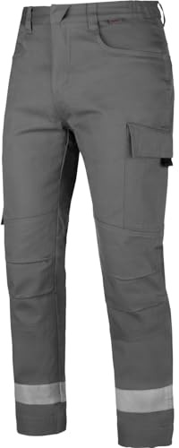 WÜRTH MODYF Bundhose Reflex Star CP - professionelle Arbeitshose für Herren - Bundhose mit Reißverschluss - in der Größe 48 in Grau