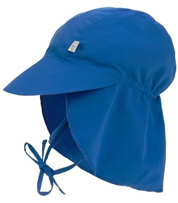 Lässig Extra Langer Sonnenhut für Babys, Unisex, blau, 46-49