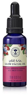 Neal's Yard Remedies Wild Rose Glow Facial Oil, Rejuvenating & Nourishing Face Oil With Vitamin E, Cruelty-Free, 28ml