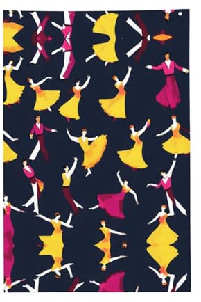 Petit motif imprimé de danse de salle de bal pour la décoration de la maison et du jardin, drapeaux décoratifs de jardin, décorations extérieures