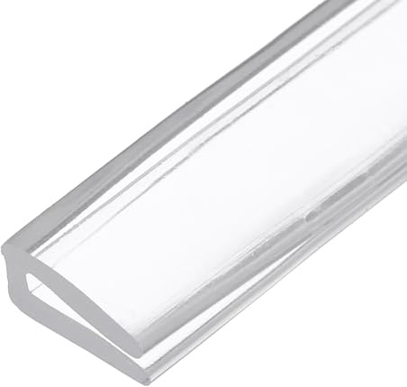 PATIKIL Rubber Seal Strip, Flexible U Channel Edge Trim Waterproof Edge Protector Soundproof Door Seal Strip for Sheet Metal Car, Fit 1/64(1mm), 9.84 ft Length, Transparent