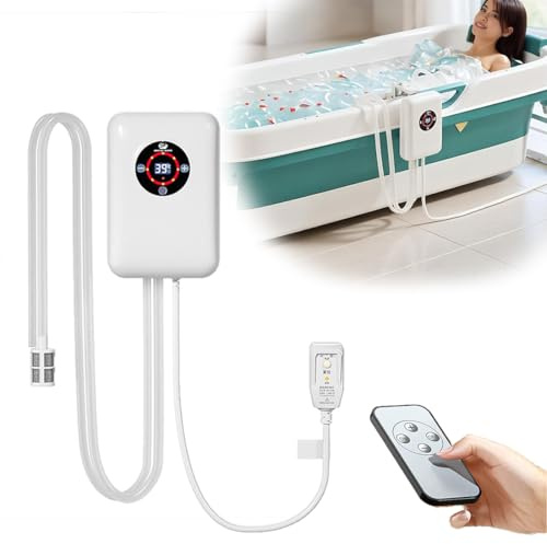 1200W Resistencia Calentar Agua-calentador De Bañera，Control Inteligente De Temperatura De 30 A 43 °C ，Separación De Agua Y Electricidad, Con Protección Contra Sobrecalentamiento