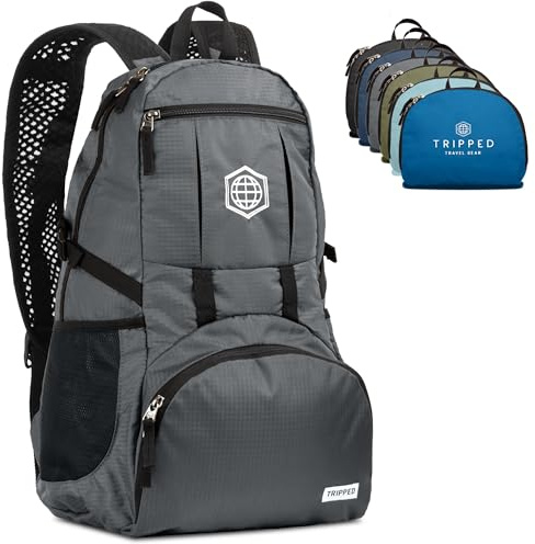 WorldTraveler|HD Travel Daybag Hiking Backpack- Best Water Resistant Ultra Lightweight Daypack For Men And Women Orange