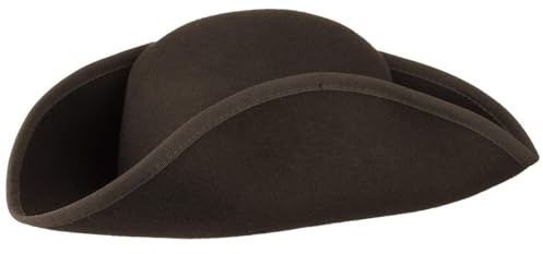 Lipodo Chapeau en Feutre Tricorne Femme/Homme - Made in Italy de Laine avec Passepoil Automne Ete Printemps Hiver Printemps-ete