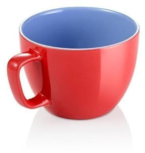 Tazza Jumbo 590 ml Crema Shine, Rosso