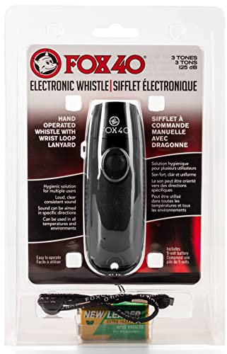 Fox 40 Fitness Fox40 Elektronische Pfeife, Schwarz, Einheitsgröße